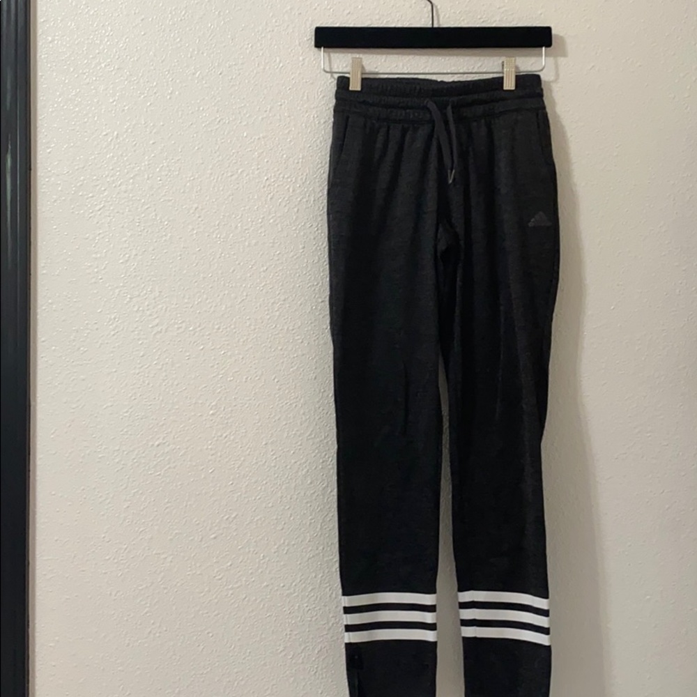 Gray adidas pants
